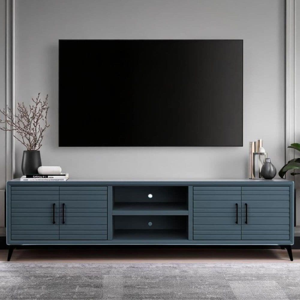 Legends Home Malibu 95" TV Console in Denim Blue, , large