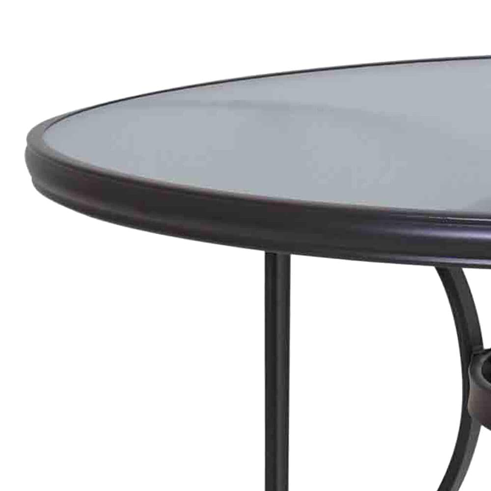 Redline Creation Inc. 45in Round Table in Matte Black, , large