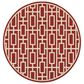 Oriental Weavers Meridian 9754R 7"10" Round Red Area Rug, , large
