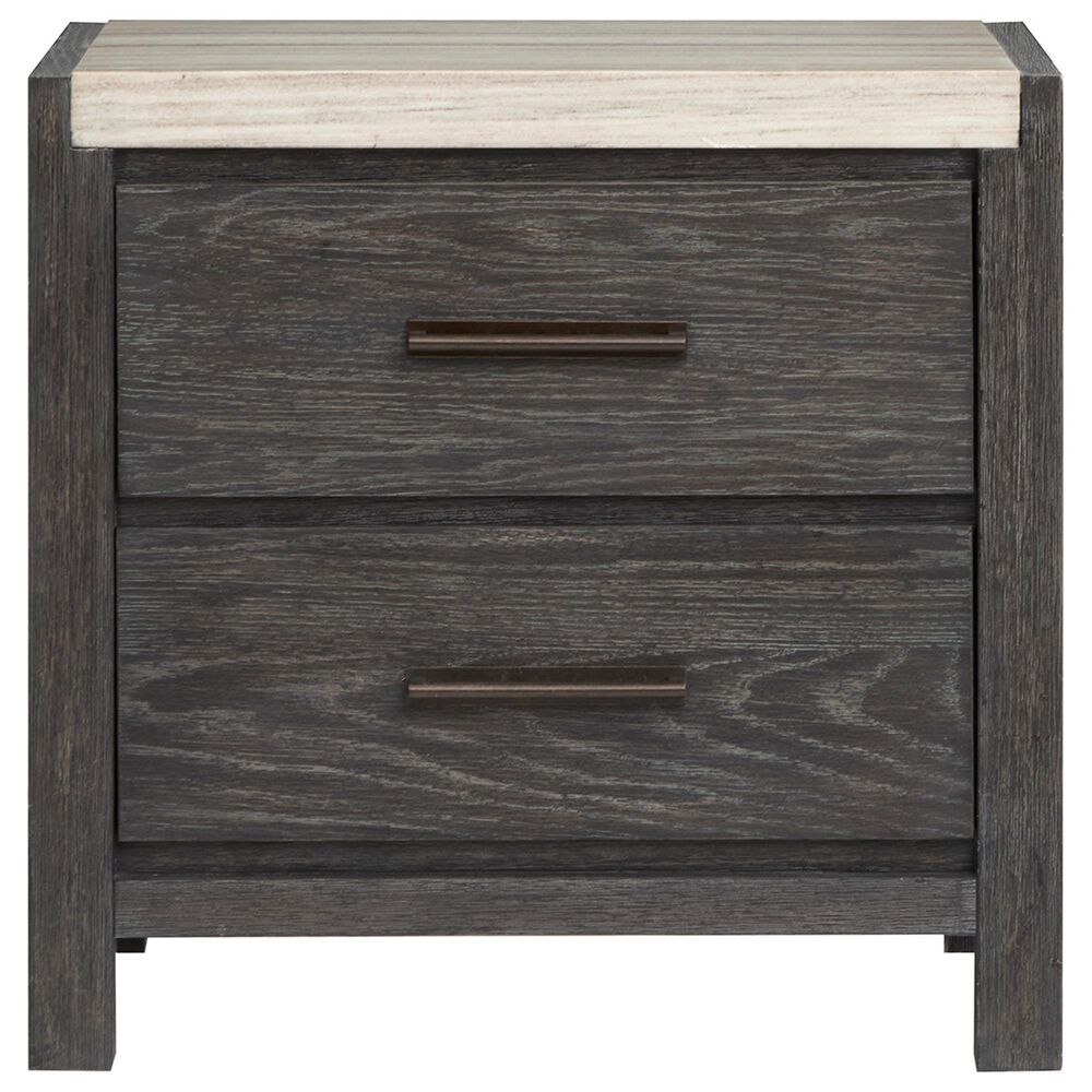 Nicolette Home Plum Creek 5-Piece Queen Upholstered Storage Bedroom Set in Ravenwood Black, , large