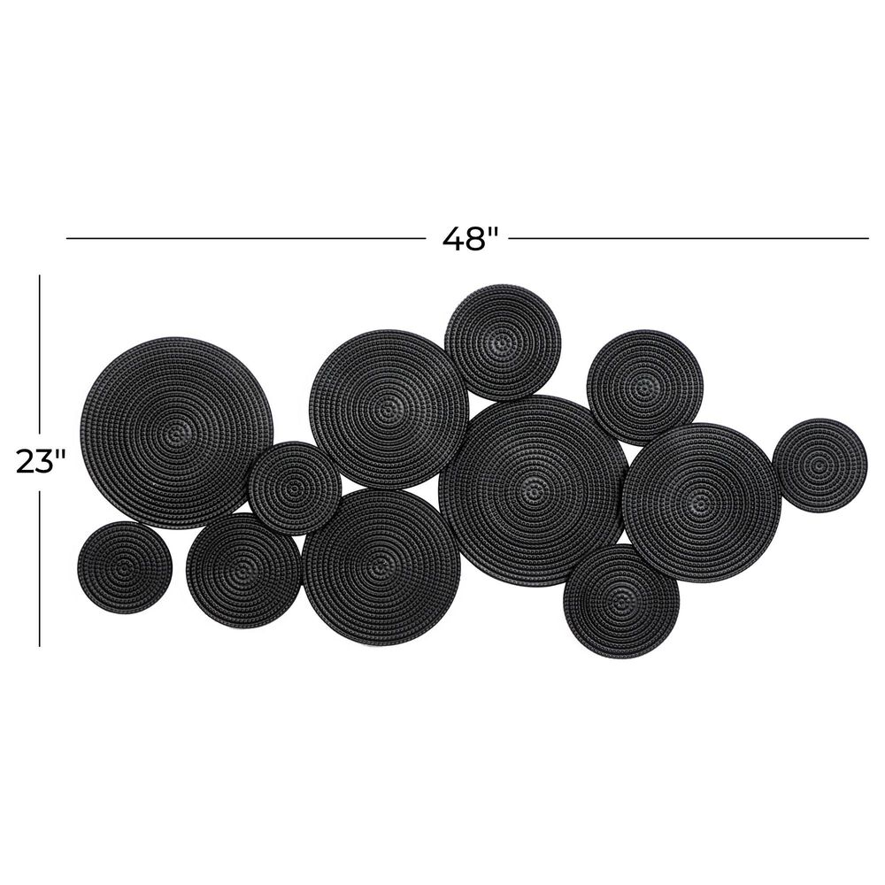 CosmoLiving by Cosmopolitan 23&quot; x 48&quot; Contemporary Abstract Wall Decor in Black, , large