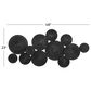 CosmoLiving by Cosmopolitan 23" x 48" Contemporary Abstract Wall Decor in Black, , large