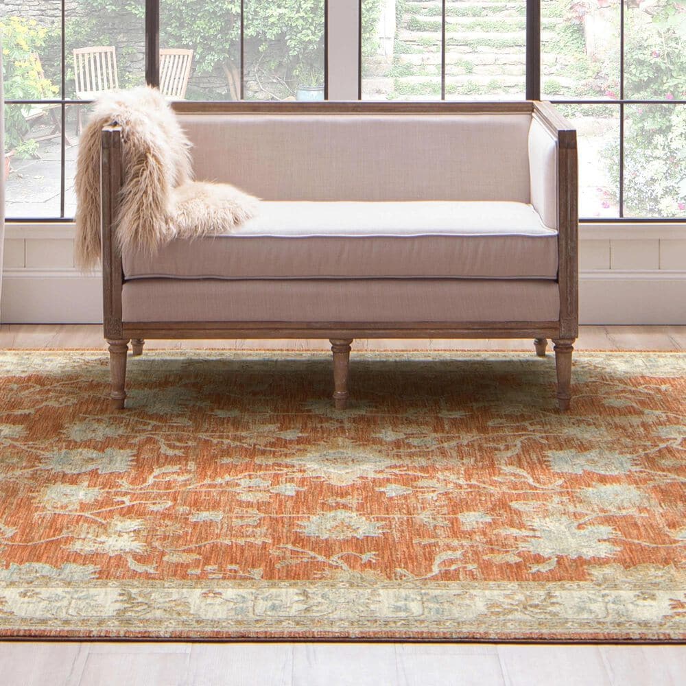 Karastan Adalia Iznik 10&#39; x 14&#39; Rust Area Rug, , large