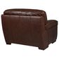 Simon Li Stationary Leather Chair and Ottoman Set in Longhorn Bramble, , large