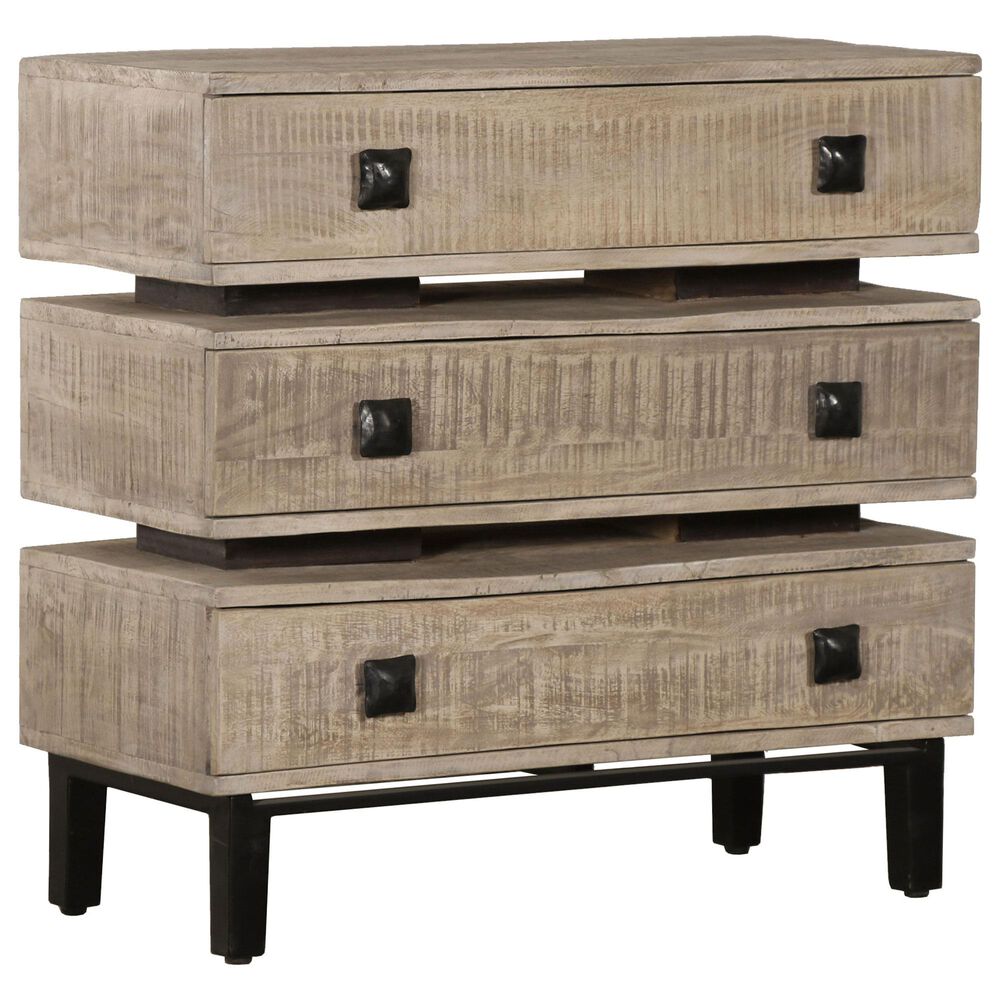Accentric Approach 3-Drawer Accent Chest in Beige, , large