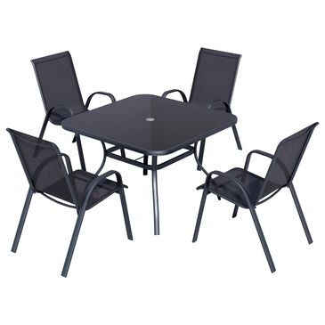 Redline Creation Inc. 5-Piece Patio Dining Set in Black, , large