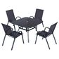 Redline Creation Inc. 5-Piece Patio Dining Set in Black, , large