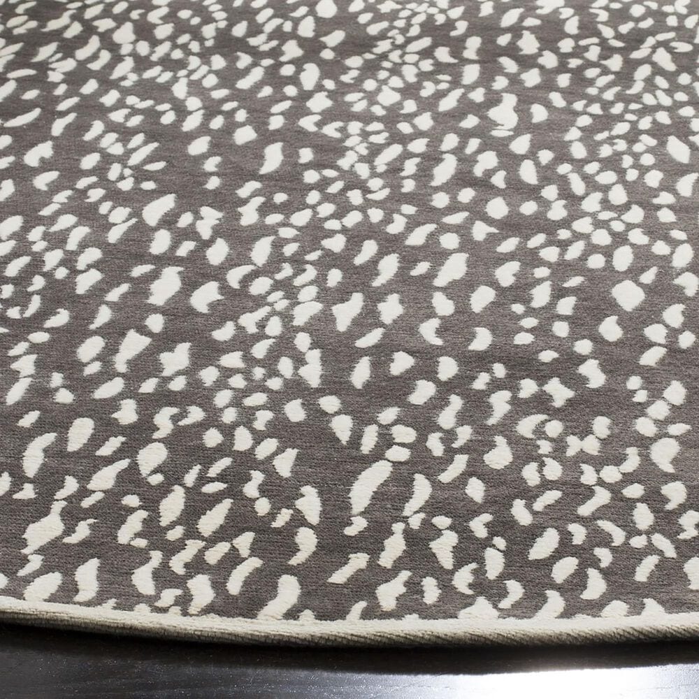 Safavieh Marbella 6&#39; Round Dark Grey and Ivory Area Rug, , large