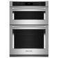 KitchenAid 30" Electric Microwave Wall Oven Combo with Convection in Stainless Steel, , large