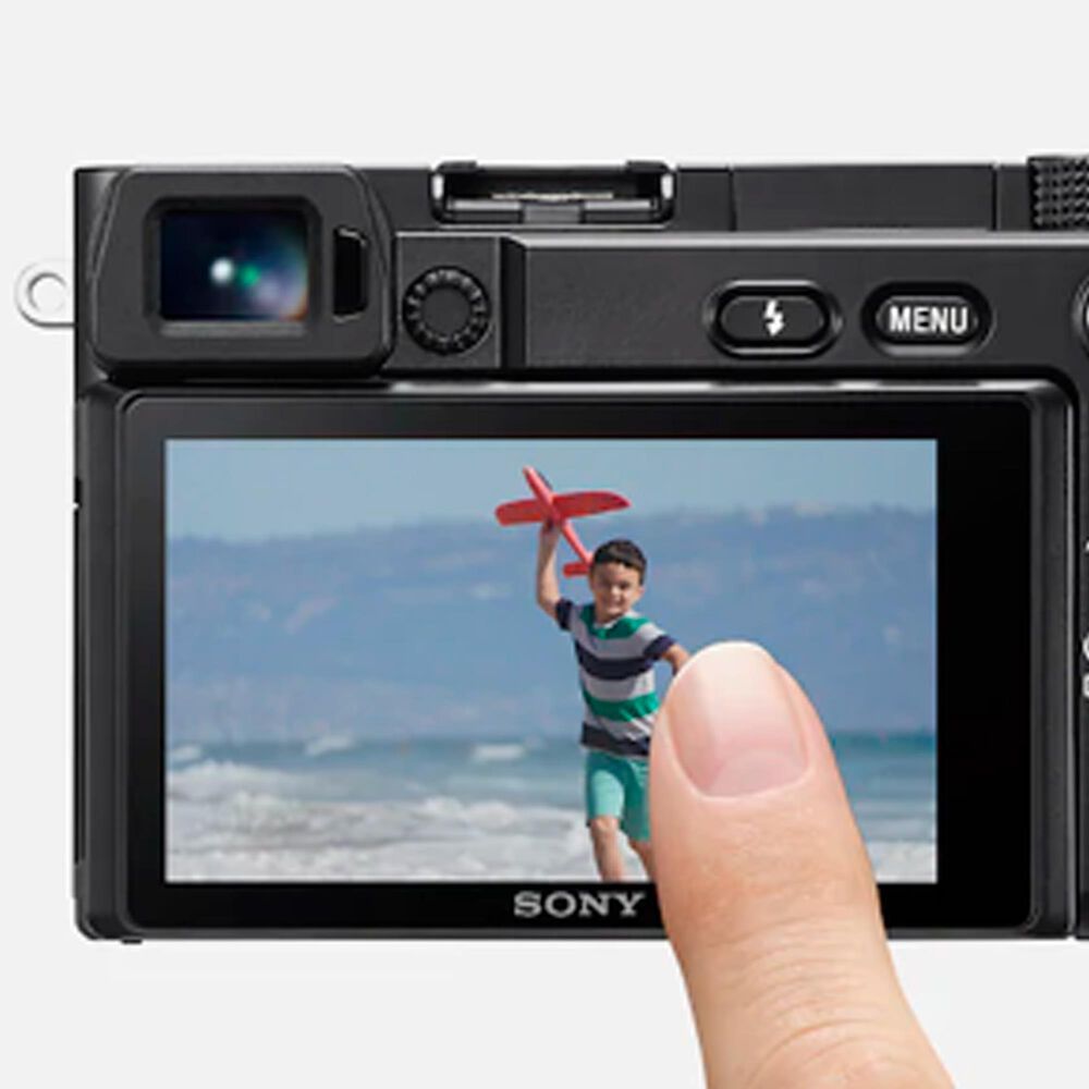 Sony Alpha 6100 APS-C Mirrorless Interchangeable Lens Camera in Black, , large