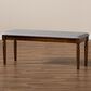 Baxton Studio Giovanni Dining Bench in Walnut Brown, , large