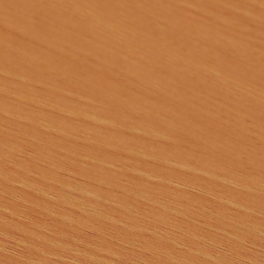 HOMLUX 5-Tier Modern Tall Corner Open Bookshelf in Light Cherry and Black, , large