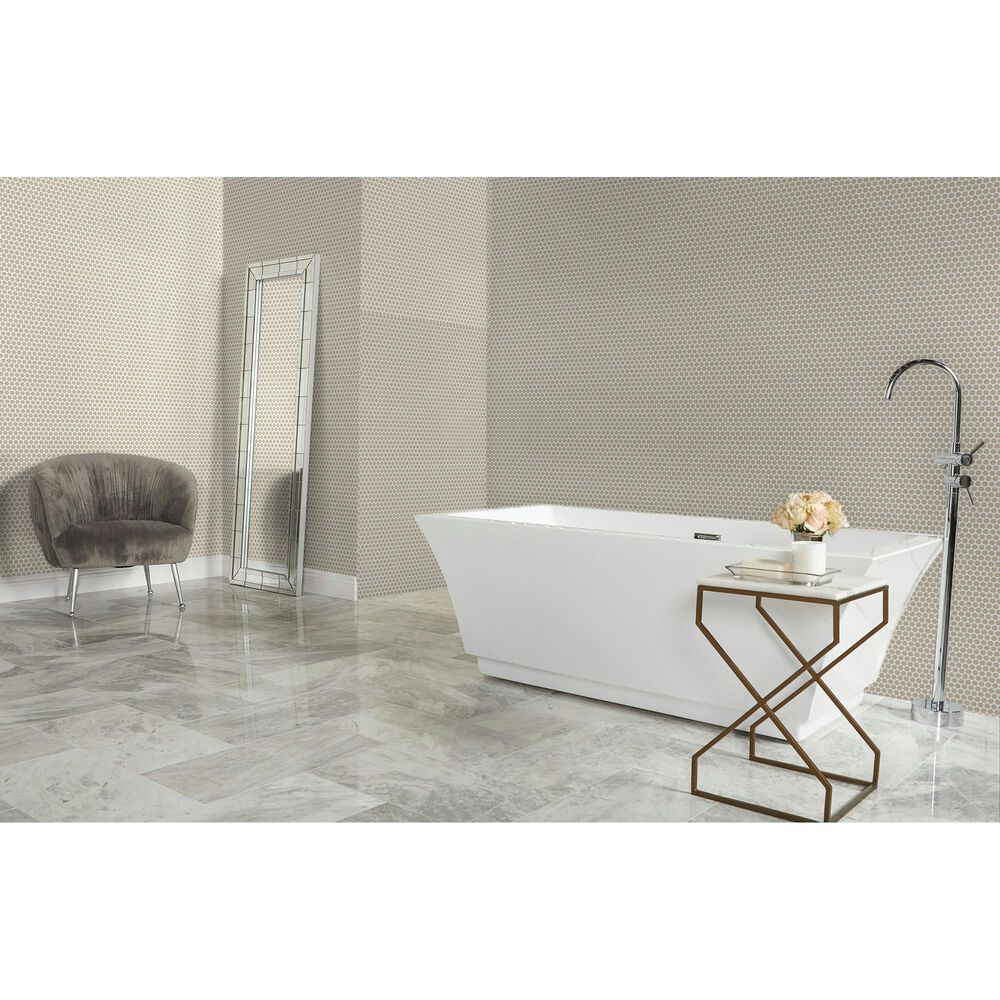Dal-Tile Color Wheel Urban Putty 13&quot; X 11&quot; Ceramic Mosaic Sheet, , large