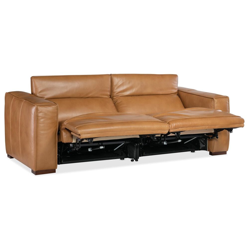 Hooker Furniture Fresco Power Reclining Sofa in Zen Caramel, , large