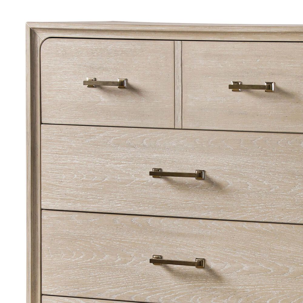 Furniture of America Sandnes 5-Drawer Chest in Light Oak, , large