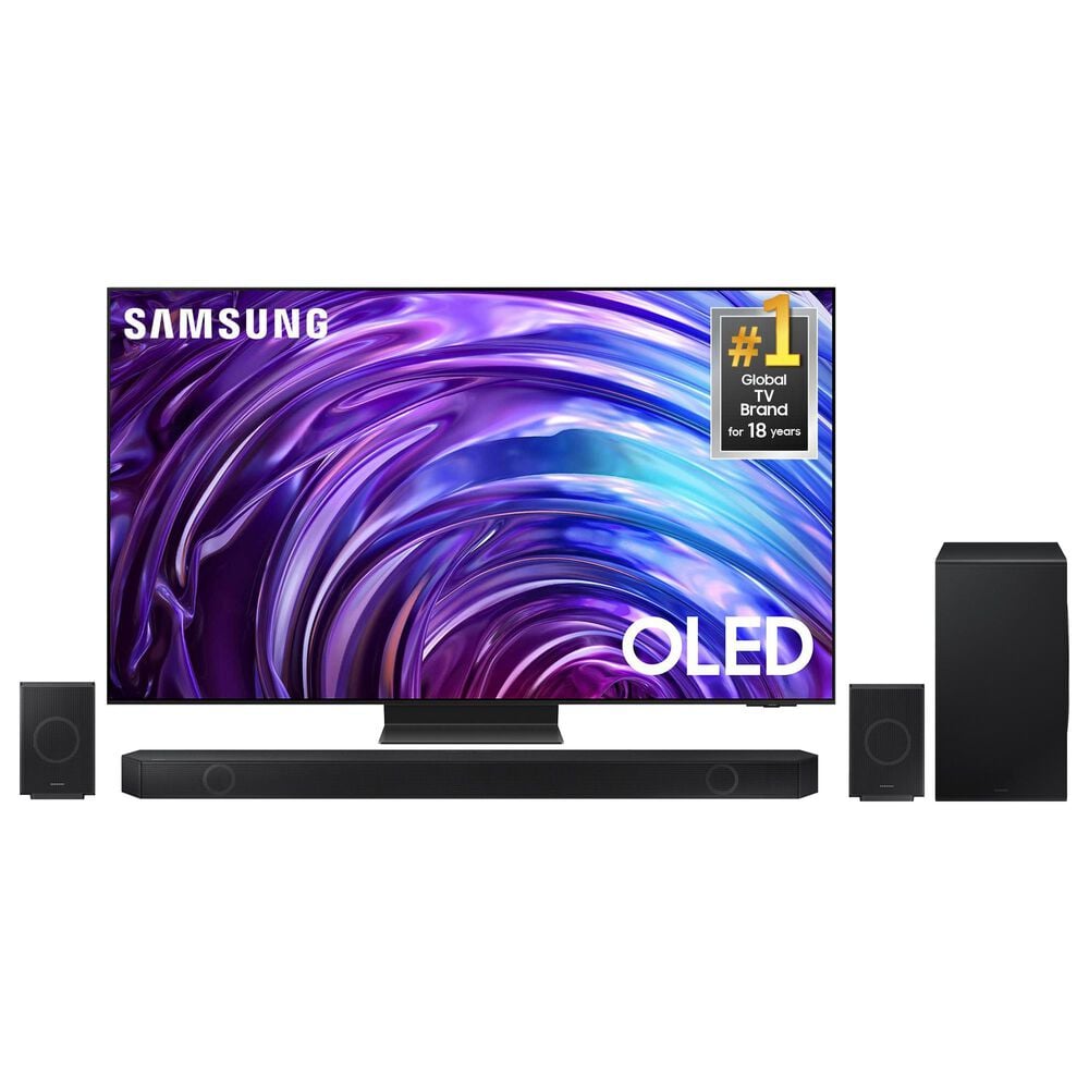 Samsung 55" 4K OLED w/Soundbar Sys, , large