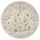 Surya Dresden Off-White, Taupe, Dusty Sage, Deep Teal, Light Gray, Olive and Mustard 5"3" Round Area Rug, , large