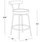 Lumisource Rhonda Swivel Counter Stool with Sage Green Velvet Cushion in Gold (Set of 2), , large