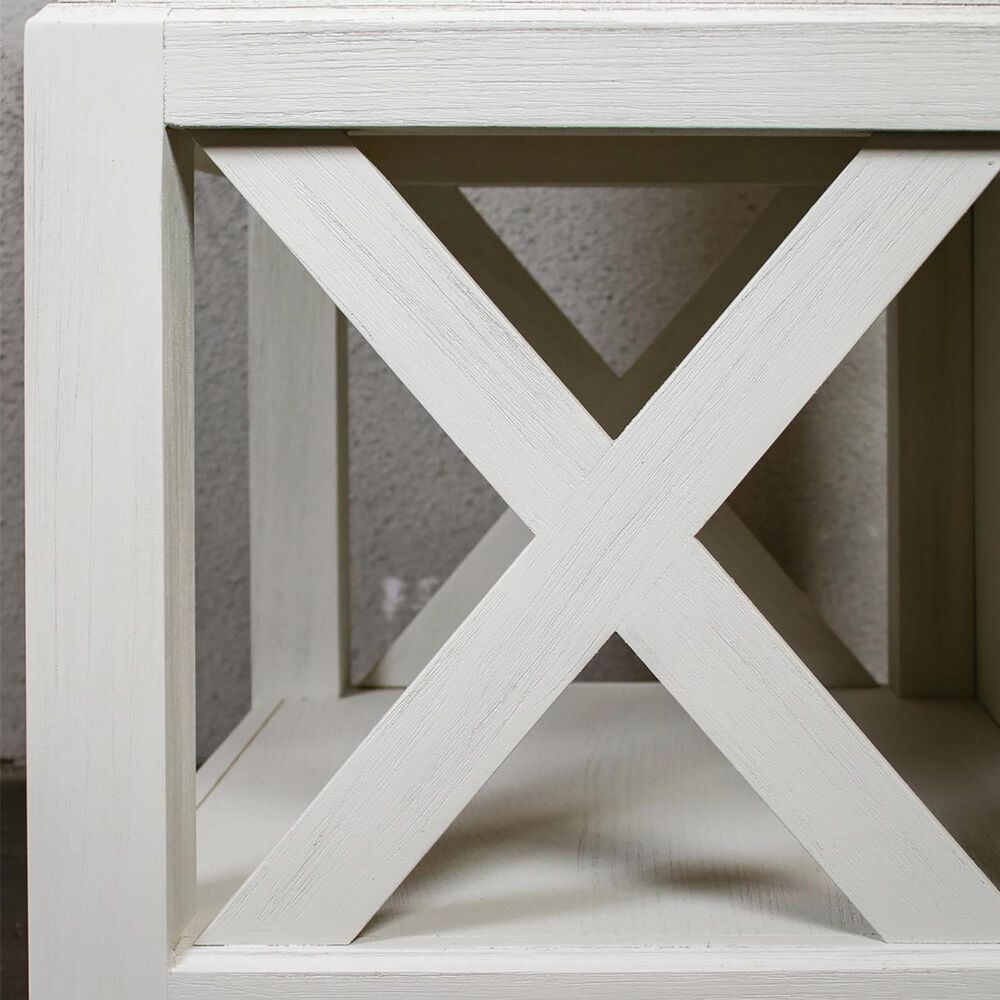 Shannon Hills Osborne 1-Drawer Nightstand in Winter White, , large