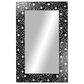 Maple and Jade 30" x 47" Wall Mirror in Black and White, , large