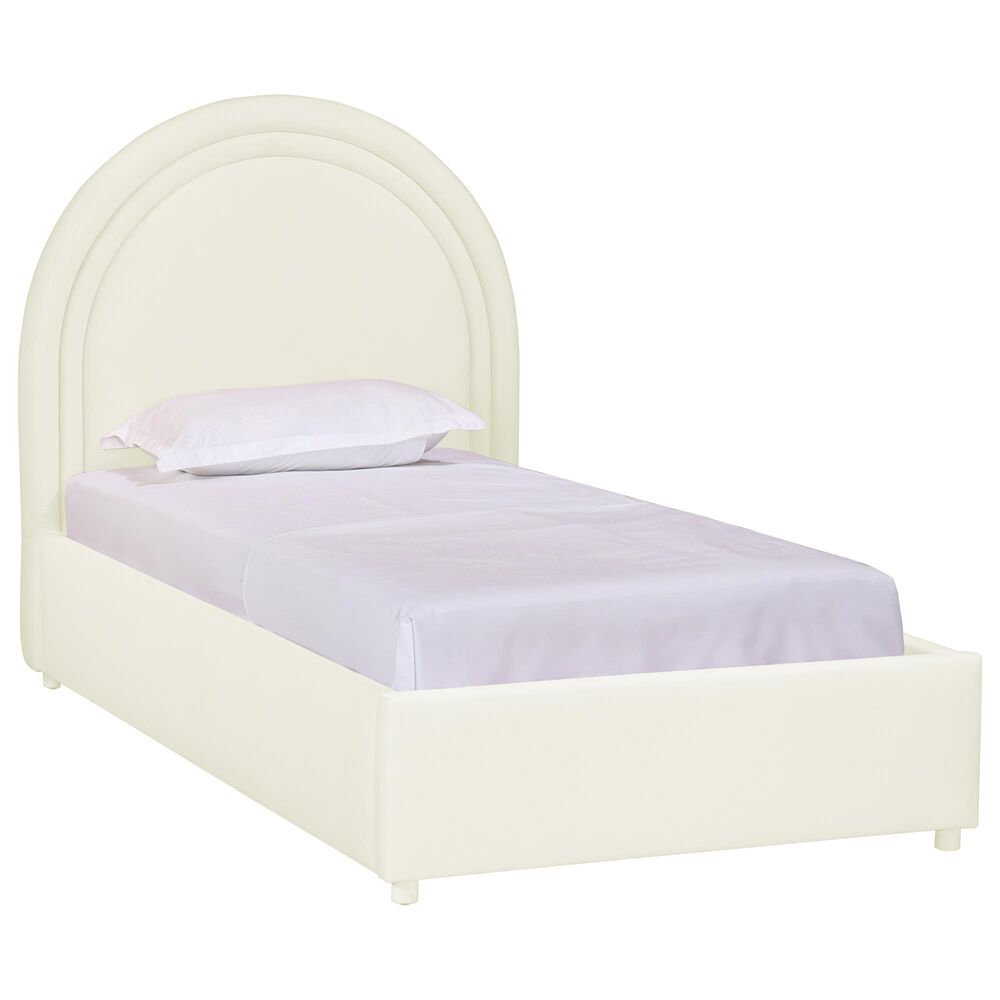 Tov Furniture Gumdrop Twin Upholstered Bed in Cream, , large