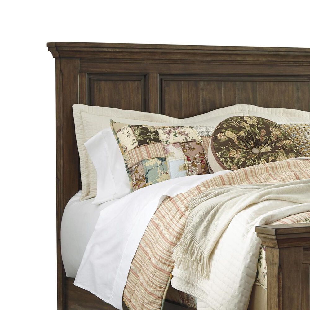 Signature Design by Ashley Flynnter King Panel Bed in Medium Brown Finish, , large
