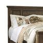 Signature Design by Ashley Flynnter King Panel Bed in Medium Brown Finish, , large
