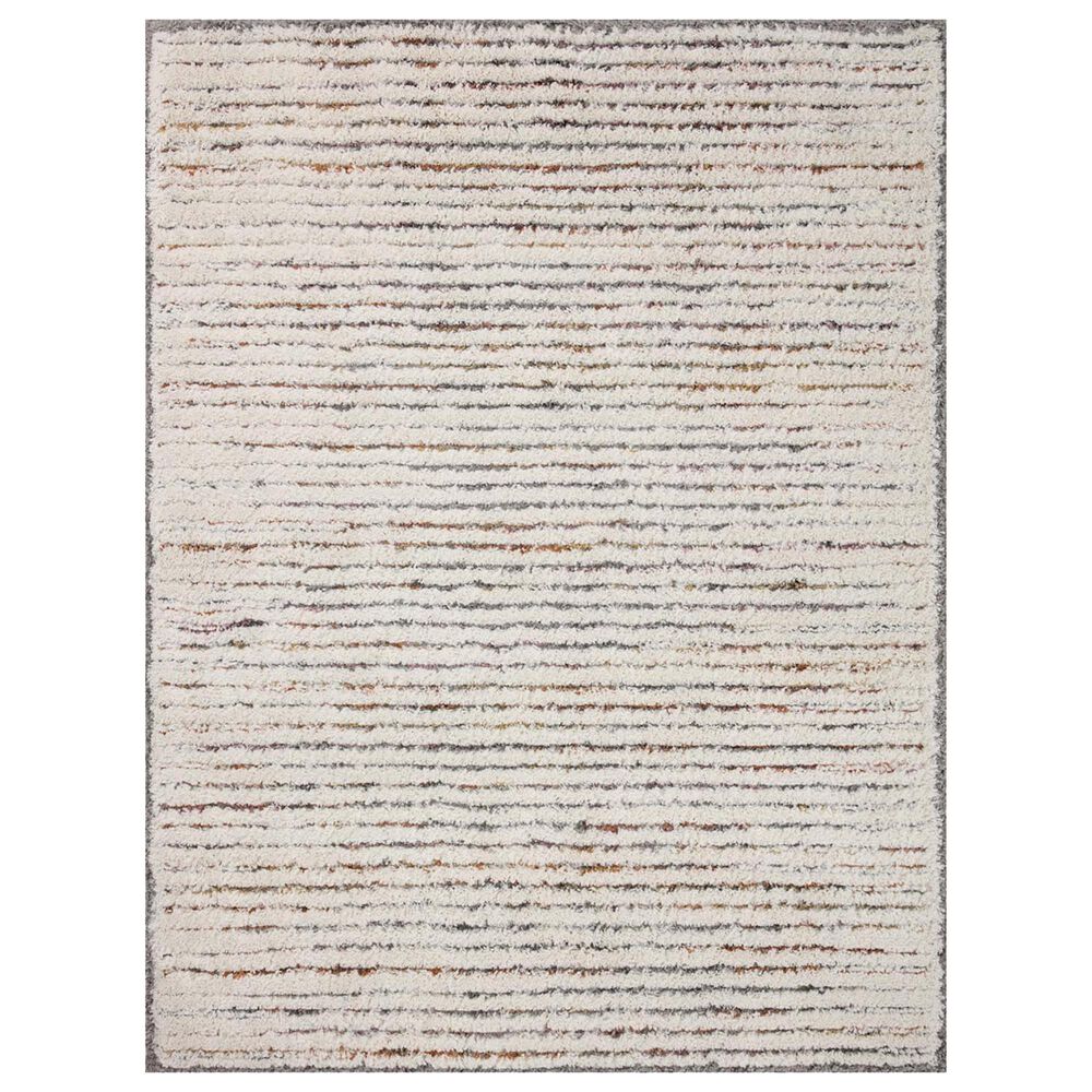 Loloi Levitt Shag 2"3" x 4" Ivory and Multicolor Area Rug, , large