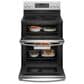 GE Profile 2-Piece Kitchen Package with 6.6 Cu. Ft. Free-Standing Electric Range and 1.7 Cu. Ft. Over-The-Range Microwave in Stainless Steel, , large