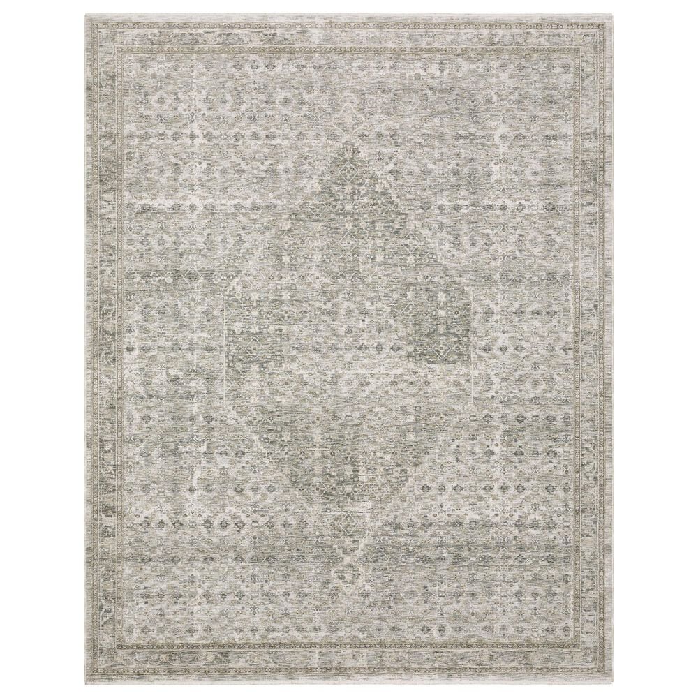 Oriental Weavers Avalon Grey and Beige 2"7" x 7"7"Runner, , large