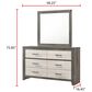 Crown Mark Rhett 4-Piece King Platform Bedroom Set in Gray and White, , large