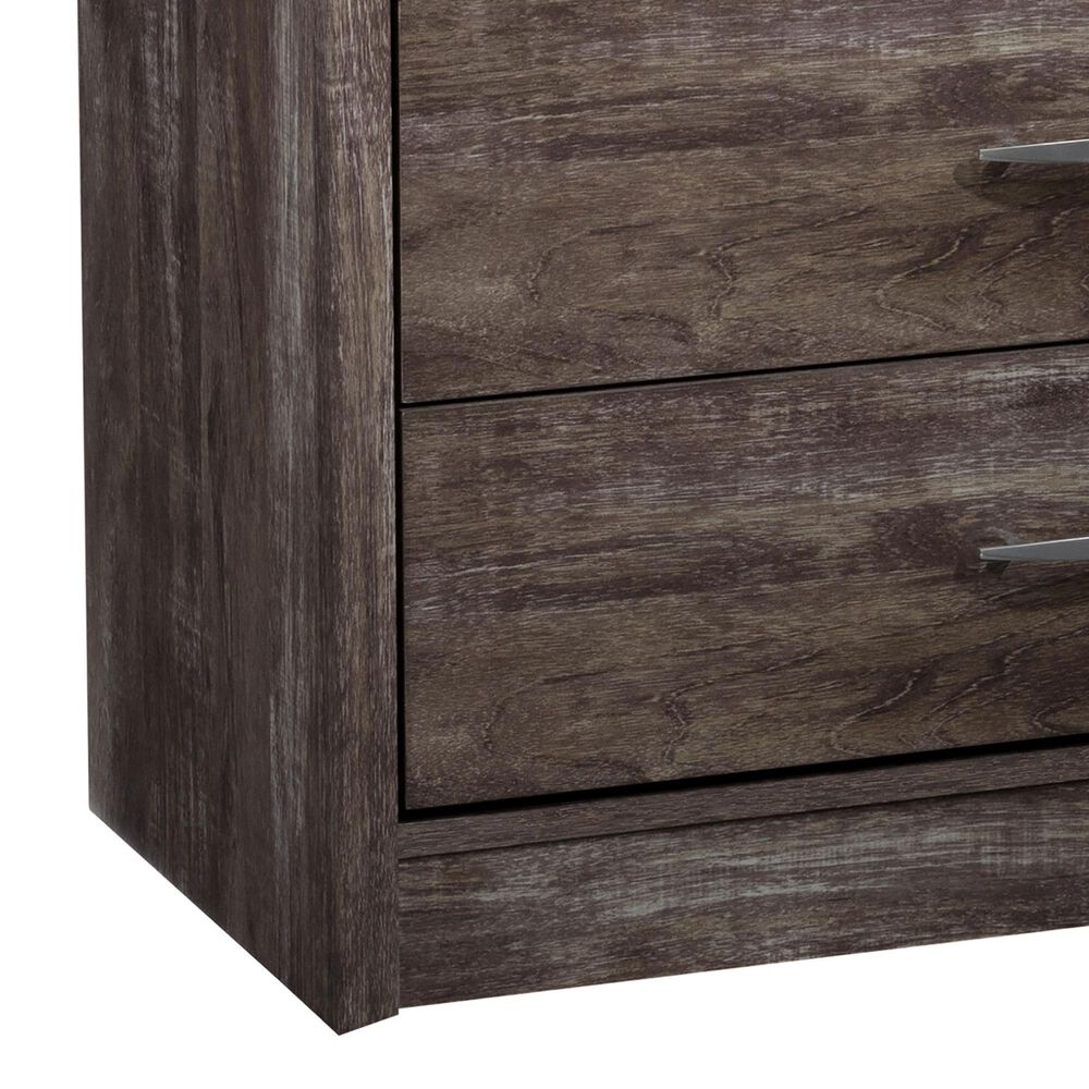 CorLiving Newport 5 Drawer Tall Dresser in Grey Washed Oak, , large