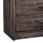 CorLiving Newport 5 Drawer Tall Dresser in Grey Washed Oak, , large