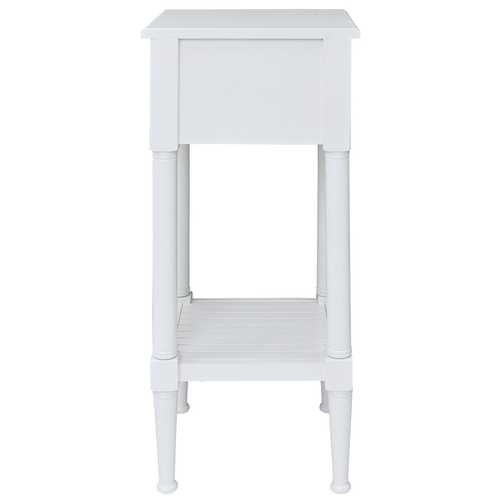 Linon Home Decor Seaboard End Table in White, , large