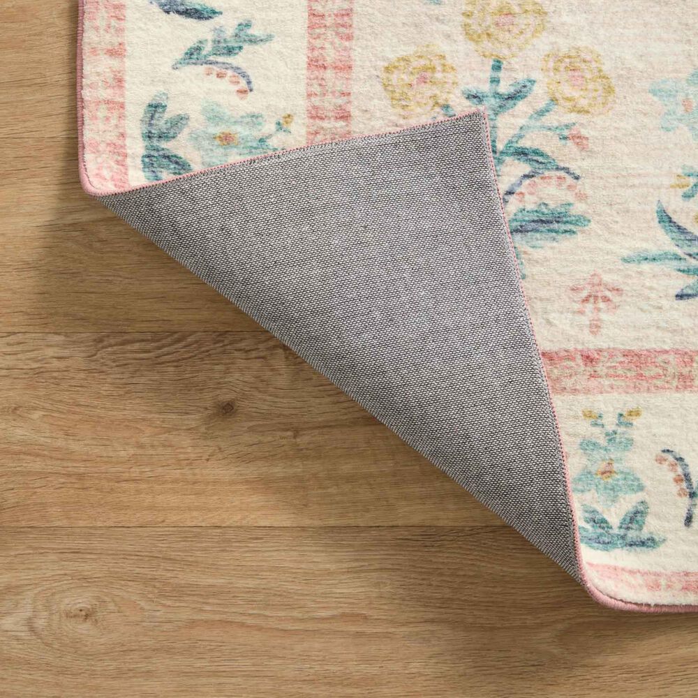 Rifle Paper Co Eden Mughal Rose 2&#39; x 5&#39; Blush Runner, , large