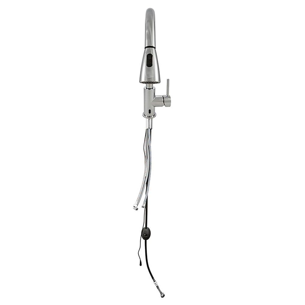 MS International Touch-Less Infrared Sensor Kitchen Faucet in Polished Chrome, , large