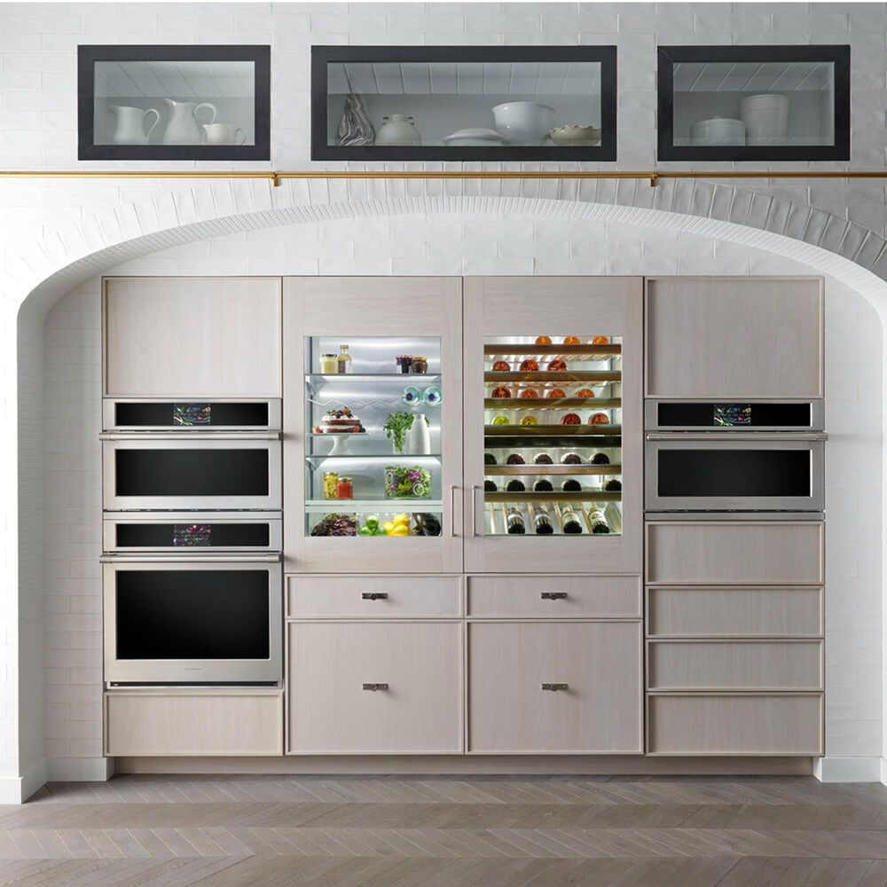Monogram 30&quot; Integrated Glass Door Refrigerator for Single or Dual Installation, , large