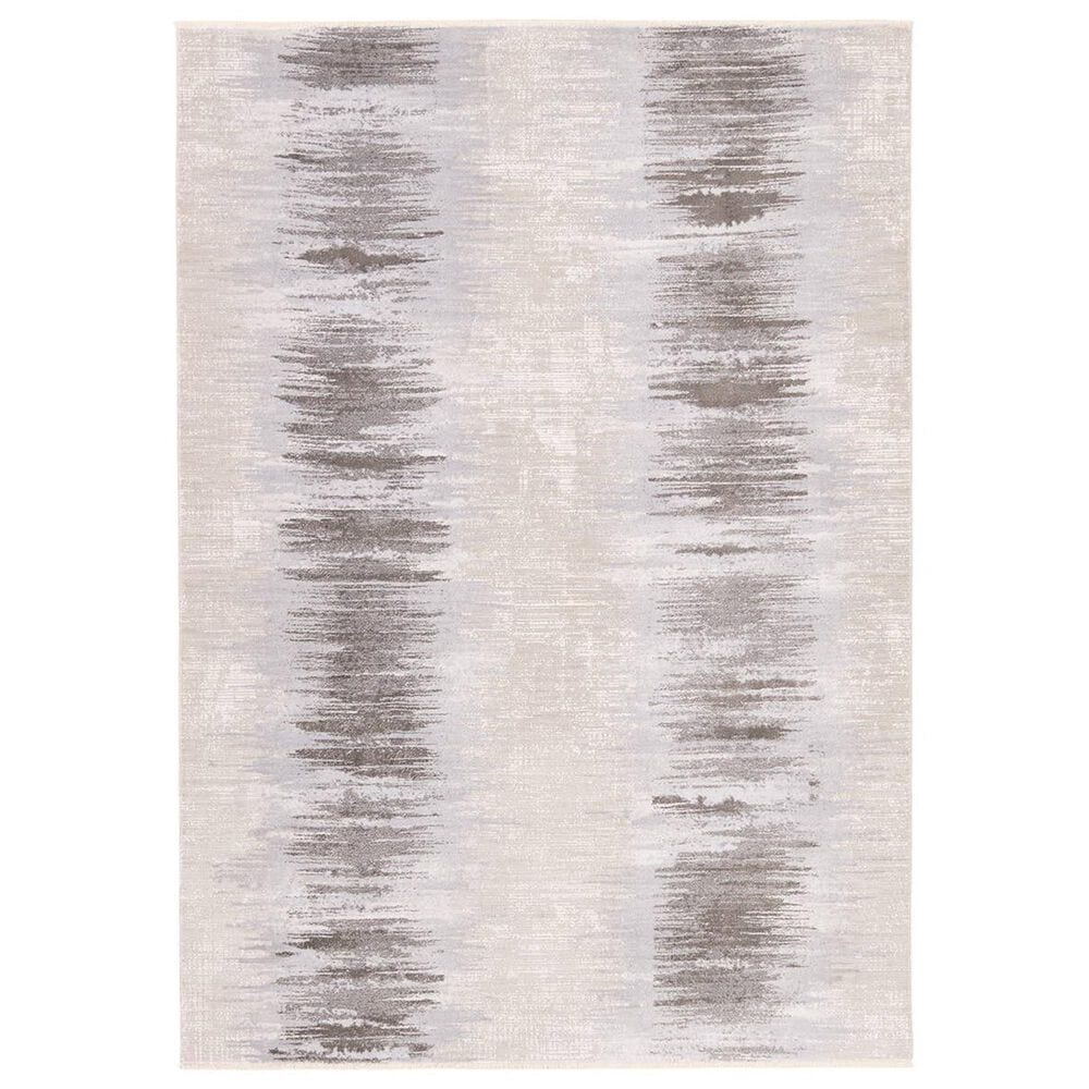 Jaipur En Blanc Cassius 7"10" x 10"10" Feather Gray, Blanc De Blanc, Rainy Day, Walnut and Sharkskin Area Rug, , large