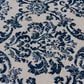 Central Oriental Terrace Tropic Sea Isle 7"10" x 9"10" Snow and Sapphire Area Rug, , large