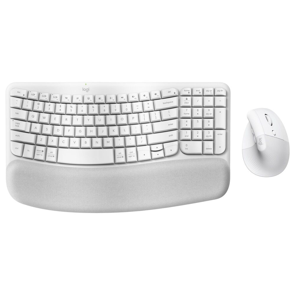 Logitech Ergo Wave Keys and Lift Combo in Off-White, , large