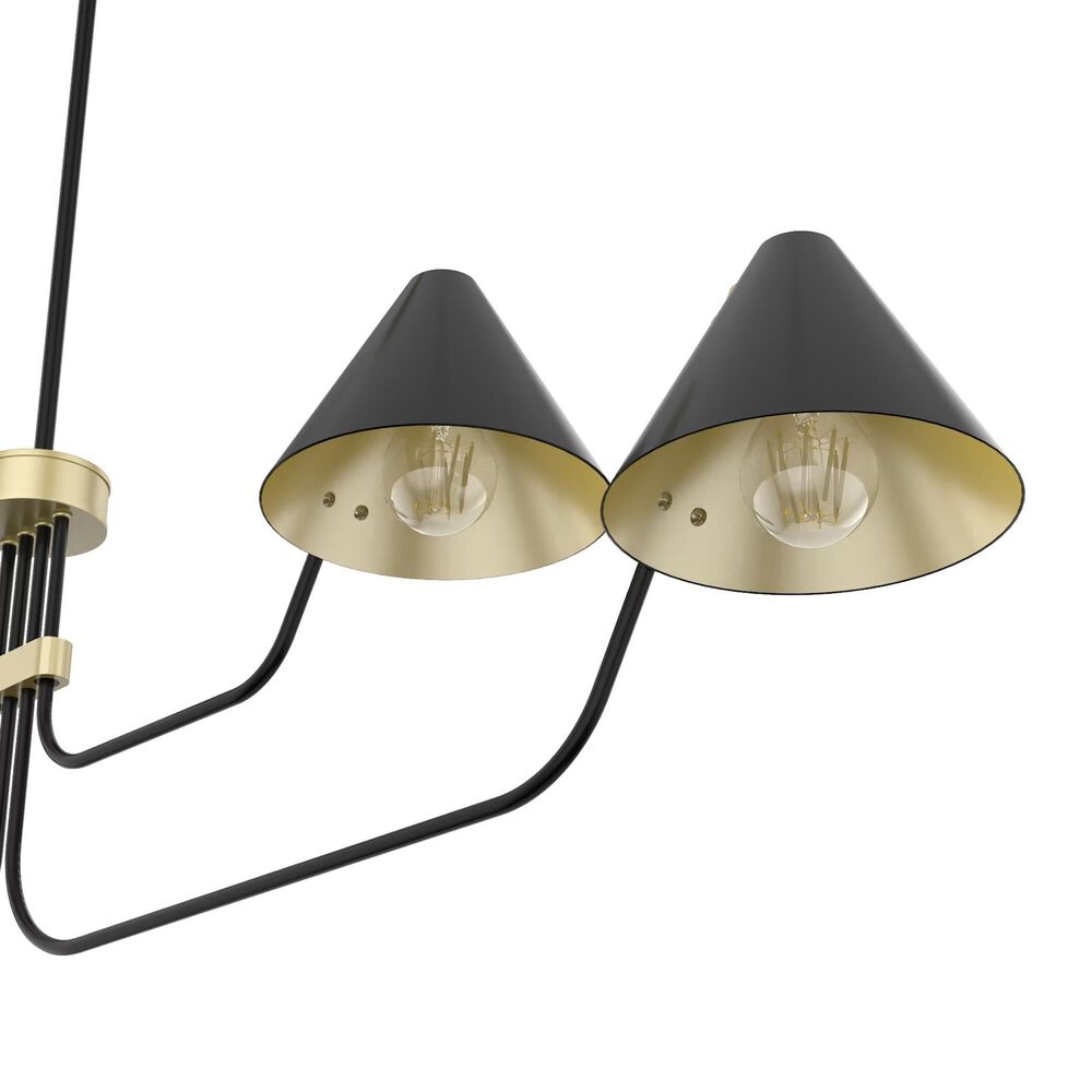 Hunter Grove Isle 4-Light Chandelier in Matte Black, , large