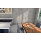 Soho Studio Zenit Grigio Chiaro Gray 12" x 24" Travertine Look Polished Porcelain Tile, , large