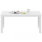 HOMLUX Rectangular Coffee Table in White, , large