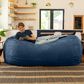 Jaxx 7" Giant Bean Bag Sofa in Navy, , large