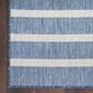 Nourison Positano POS03 Navy and Ivory 7" x 10" Indoor/Outdoor Area Rug, , large