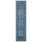 Safavieh Tulum  2" x 8" Ivory and Navy Runner, , large
