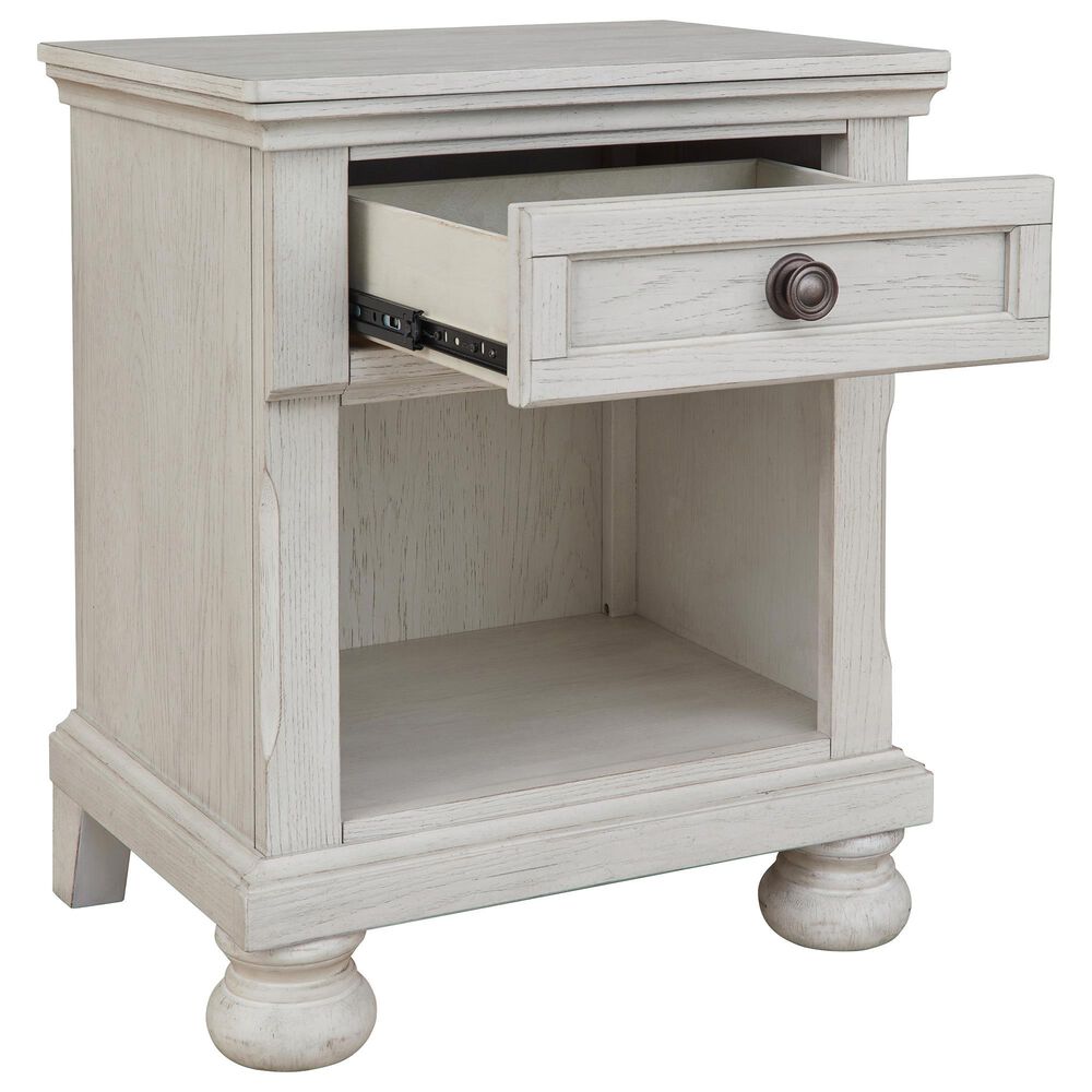 Ashley Robbinsdale 1 Drawer Nightstand in Antique White, , large