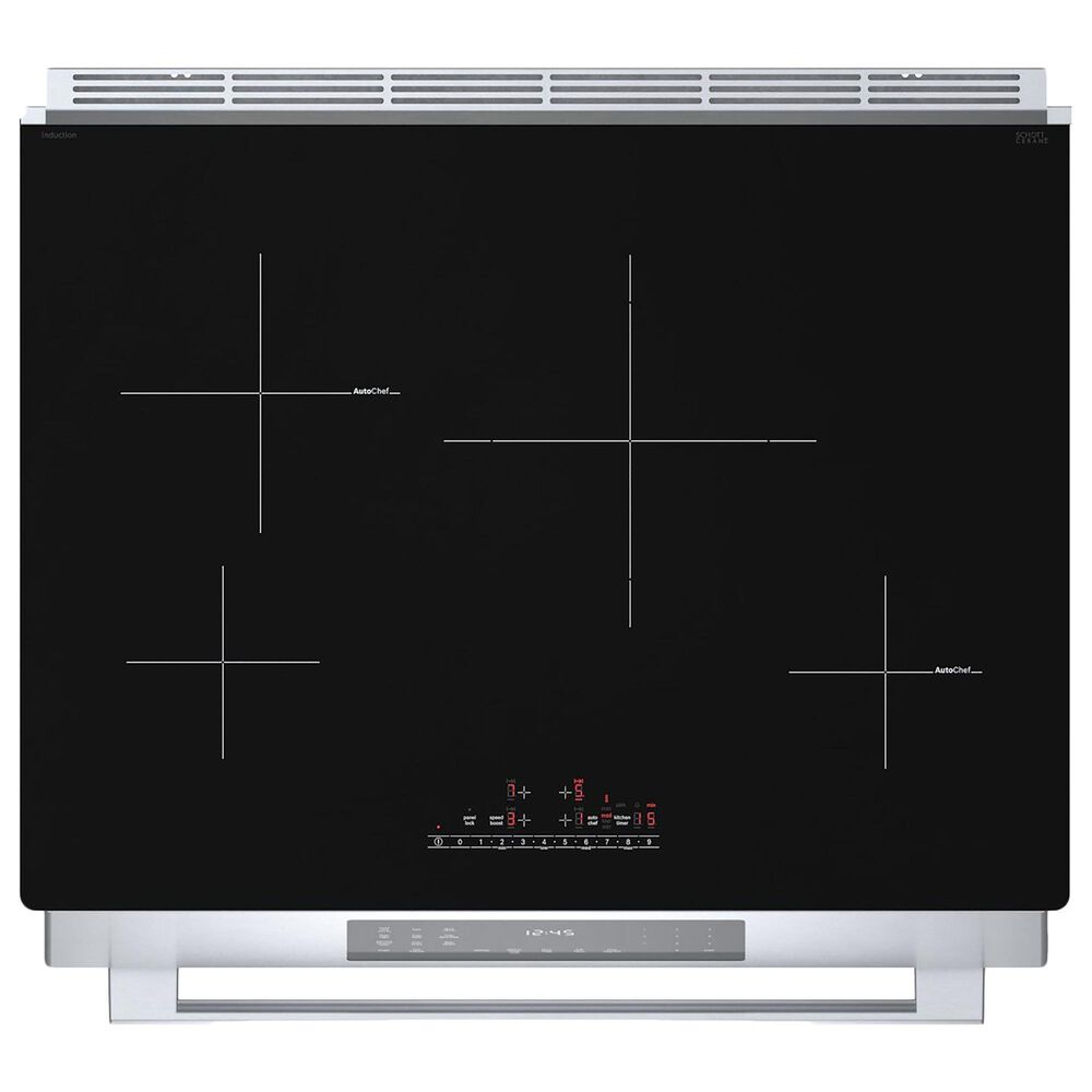 Bosch 800 Series 30&quot; Slide-in Electric Induction Range in Stainless Steel, , large