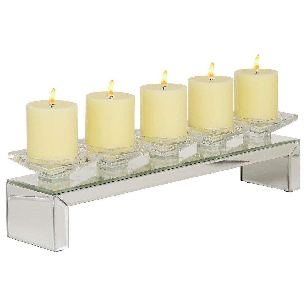 Maple and Jade Glam Candle Holder in Clear, , large