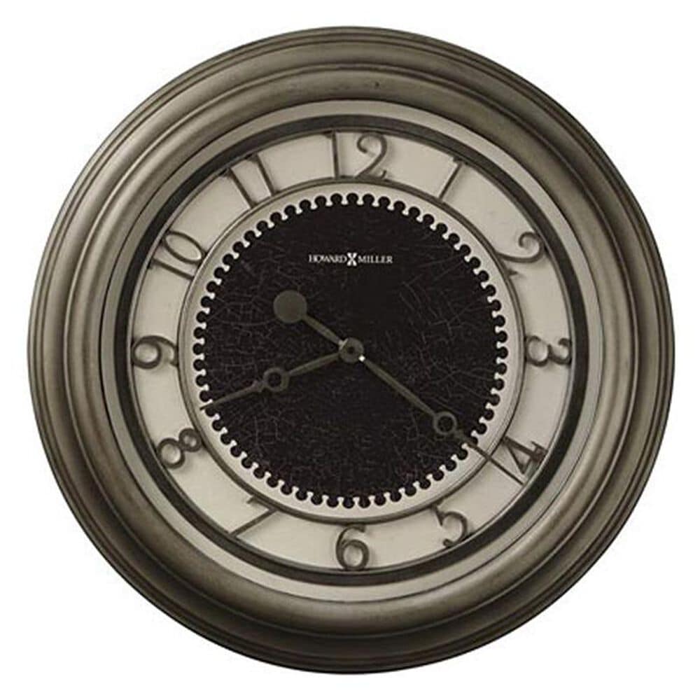 Howard Miller Kennesaw 255 Large Wall Clock In Antique Nickel Nebraska Furniture Mart